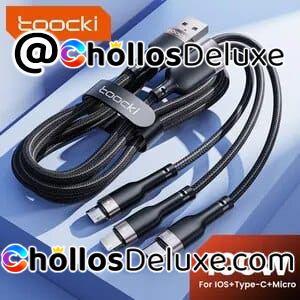 Cable de Carga 3 en 1 6A 100W 1.2 Metros