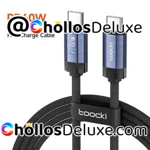 Cable USB Tipo C a USB Tipo C 60W 1 Metro