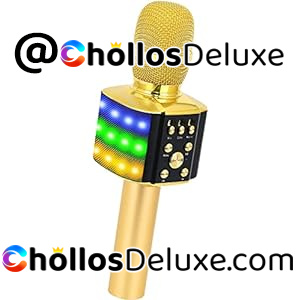 Micrófono Karaoke Inalámbrico Bluetooth con Luces LED