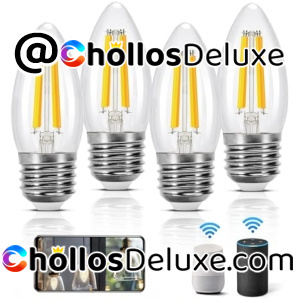 4x Bombillas LED Inteligentes E27 Alexa/Google