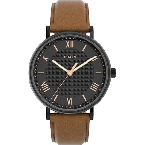 Timex Reloj Hombre Correa de Cuero