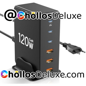 Cargador 6 Puertos 120W