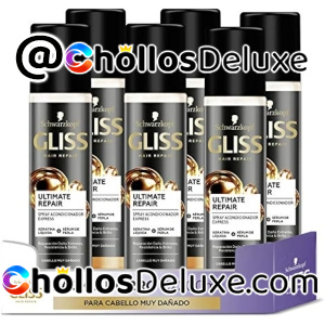 6x Gliss Acondicionadores Sin Aclarado 200ml