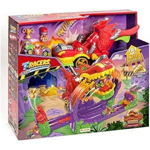 T-Racers Dragon Loop Pista con Looping