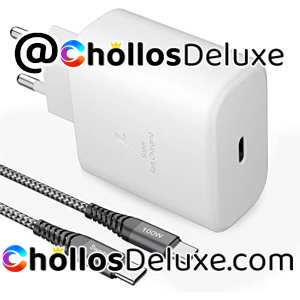 Cargador 45W USB C +Cable USB Tipo C a Tipo C 2 Metros
