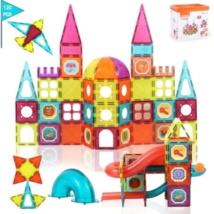 Set 120 Piezas Magneticas 3D Bloques de Construcción
