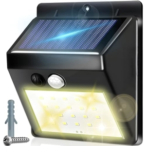 Luz Solar LED 5500K 1200mAh con Sensor de Movimiento