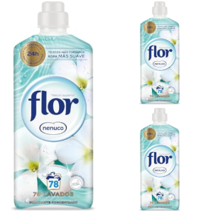 3x Flor Suavizante Ropa Concentrado Nenuco 78 Dosis