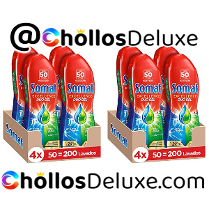 8x Somat Excellence Gel Antigrasa 50 Lavados