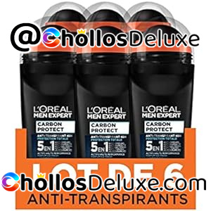 Pack de 6 L 'Oréal Men Expert Carbon Protect Ice Fresh Desodorante hombre 50 ml