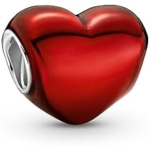 Pandora Charm Corazón Rojo Plata