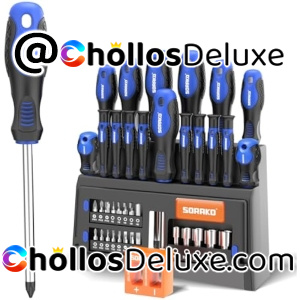 Set de 40 Destornilladores Magnéticos +Soporte