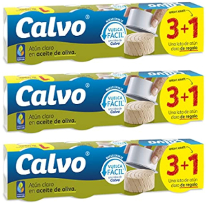 12x Latas Calvo Atún Claro en Aceite de Oliva 260g