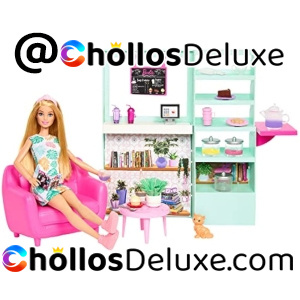 Barbie Cafetería Bienestar con Muñeca y Accesorios