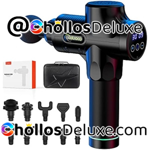 Pistola Masaje Muscular 30 Velocidades +10 Cabezales
