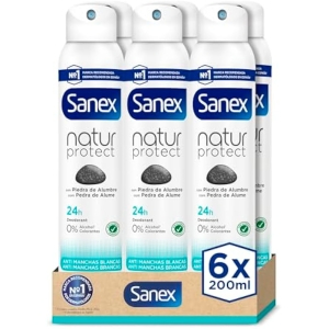 6x Sanex Natur Protect Desodorante Spray 200ml