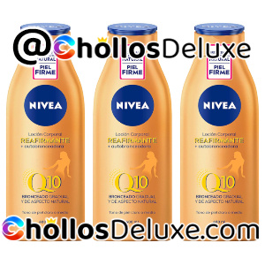 3x Nivea Q10 Loción Corporal Reafirmante +Autobronceadora 400ml