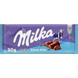4x Milka Bubbly Tableta de Chocolate con Leche 90g