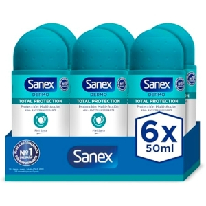 12x Sanex Dermo Total Protection Desodorante Roll-On 50ml
