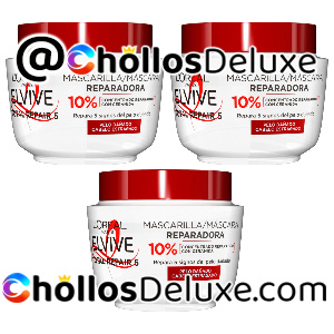 3x L'Oréal Paris Elvive Total Repair 5 Mascarilla Reparadora 310ml