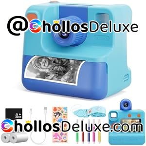 Cámara Fotos Infantil Instantánea +SD 32GB +Extras