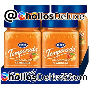 2x Pack de 4 Hero Mermelada de Melocotón de Temporada 350 g