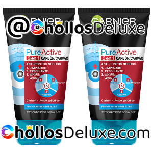 2x Garnier Skin Active Pure Active Gel Limpiador de Poros y Exfoliante 150ml