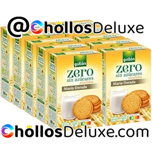 10 Paquetes Galletas María Dorada Gullón Zero 400g