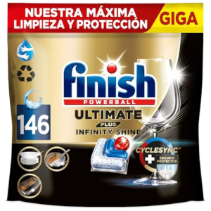 Finish Ultimate Plus Infinity Shine 146 Pastillas Lavavajillas