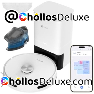 EZVIZ RE4 Plus Robot Aspirador Friegasuelos con Base Autovaciado 4000Pa Alexa/Google