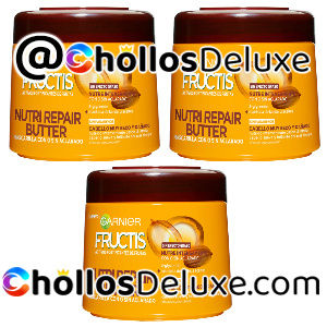 3x Garnier Fructis Nutri Repair Butter Mascarilla 300ml