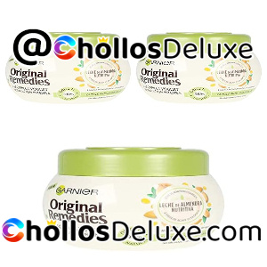 3x Garnier Original Remedies Mascarilla Capilar Leche Almendras 300ml