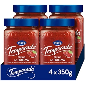 Hero Pack de 4 Mermeladas de temporada de Fresa o de Melocotón 350 g