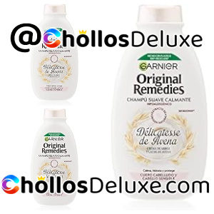 3x Garnier Champú Suave Calmante con Délicatesse de Avena 300 ml