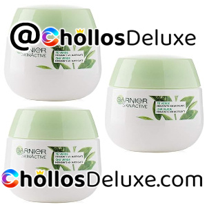 3x Garnier Skin Active Garnier Crema Hidratante 24H Hydra-Adapt para pieles mixtas a grasas 50ml