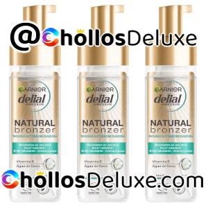3x Garnier Delial Mousse Autobronceadora Agua de Coco 200ml