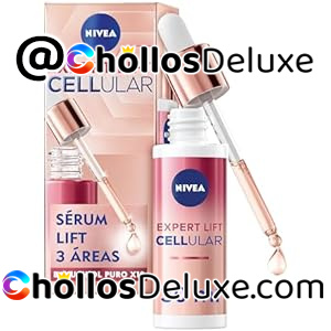 NIVEA Cellular Expert Lift Sérum Lift 3 Áreas (1 x 30 ml), sérum antiarrugas con x10 Bakuchiol puro altamente concentrado, sérum antiedad para rostro, cuello y escote
