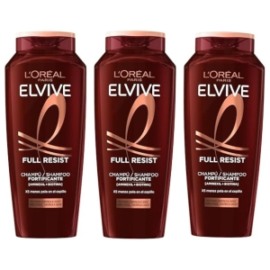 3x L'Oreal Paris Elvive Full Resist Champú 380ml