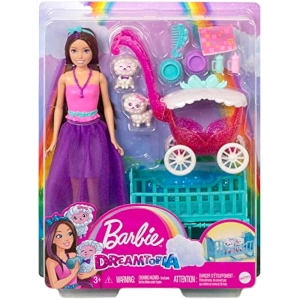 Barbie Dreamtopia Skipper Cuidado de Ovejas Muñeca con Mascotas