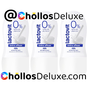 3x Lactovit Desodorante Extra Eficaz Roll On 0% Alcohol