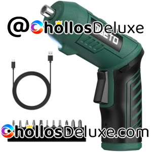 Atornillador Eléctrico Inalámbrico +10 Puntas