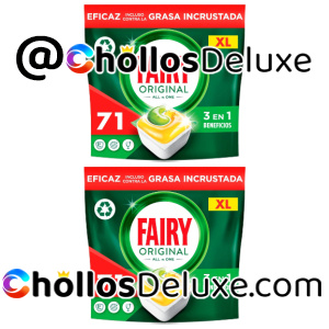 142 Cápsulas Lavavajillas Fairy Original Todo En Uno