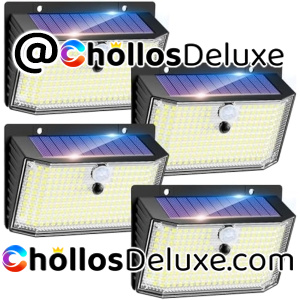 Pack de 4 Focos Solares con Sensor de Movimiento