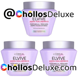 3x L'Oréal Paris Elvive Mascarilla Hialuronico 310ml