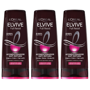 3x L'Oreal Paris Elvive Full Resist Acondicionador 300ml