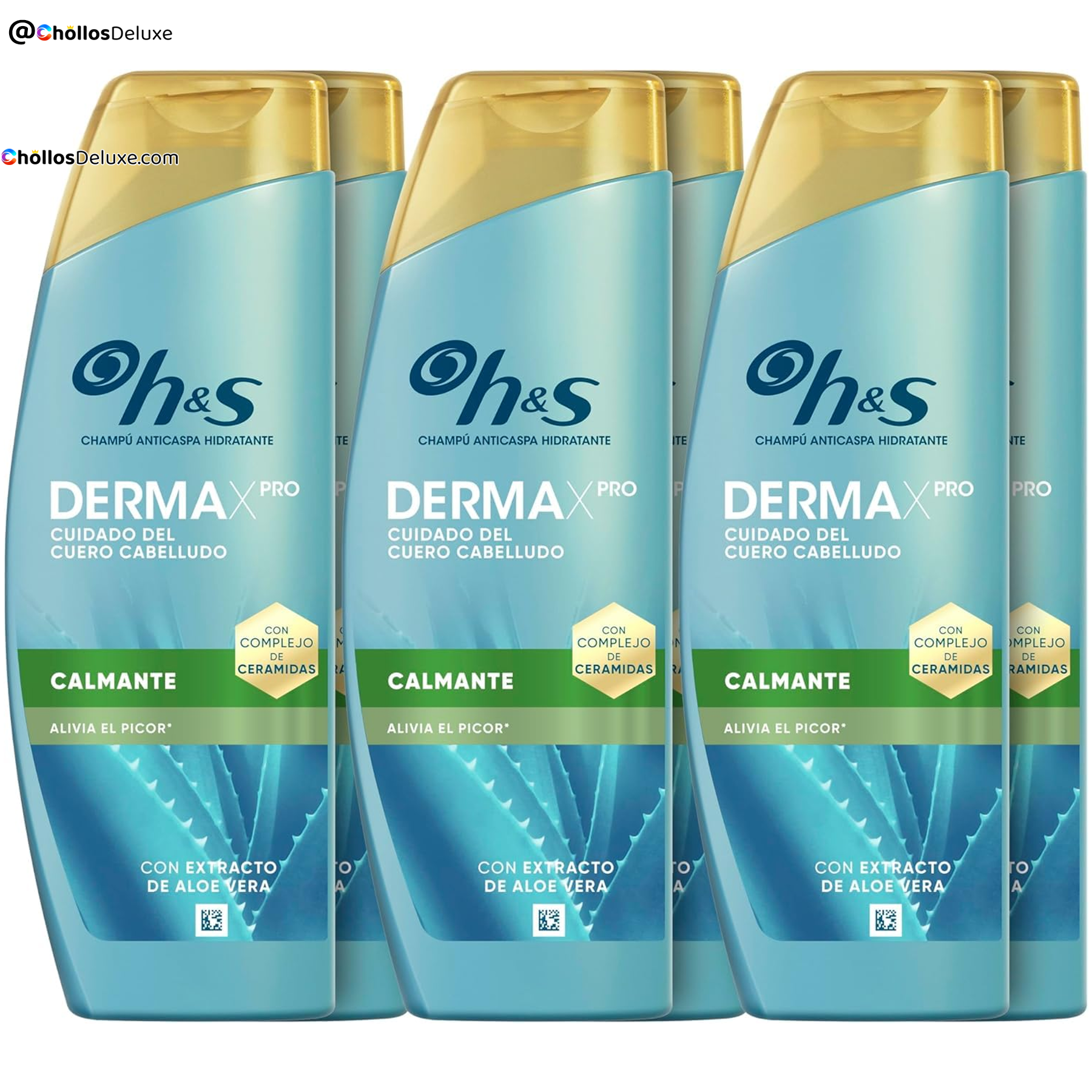 6x H&S DermaXPro Champú Calmante Anticaspa
