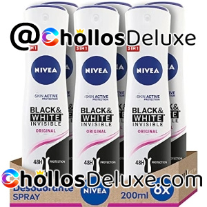 6x Nivea Black & White Invisible 200ml
