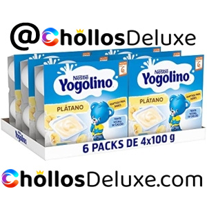 6 Packs de 4 Yogures Nestlé Yogolino Plátano 100g