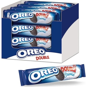 Caja 12 Paquetes Oreo Doble Crema Galletas 185g