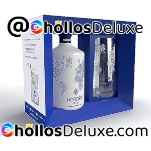 Caja Nordés Ginebra Premium 700ml +Vaso Cristal
